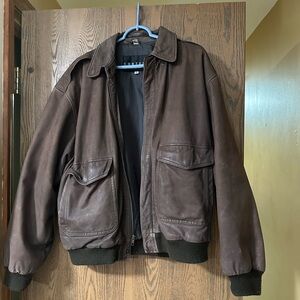 Context Dark Brown Bomber Jacket streetwear casual timeless classic